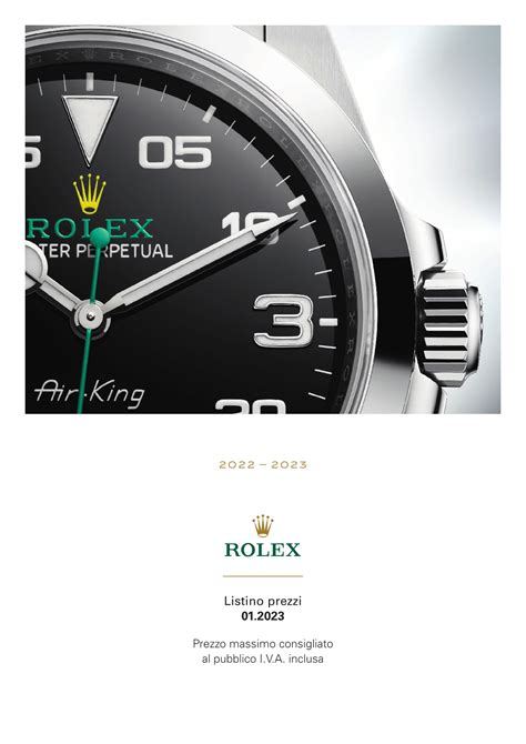 rolex aumento listino 2023|listino prezzi rolex.